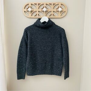 Madewell DonegalBelmont Mockneck Sweater Charcoal Sz XS